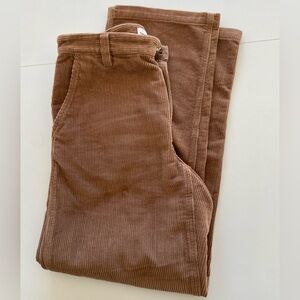 Aritzia Brown Corduroy Pants